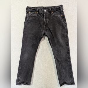Levi's 501 Original Fit Jeans Men's 36 X 32 Black Straight Leg